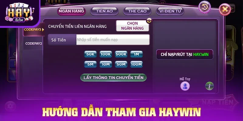 Hướng dẫn tham gia tại Haywin